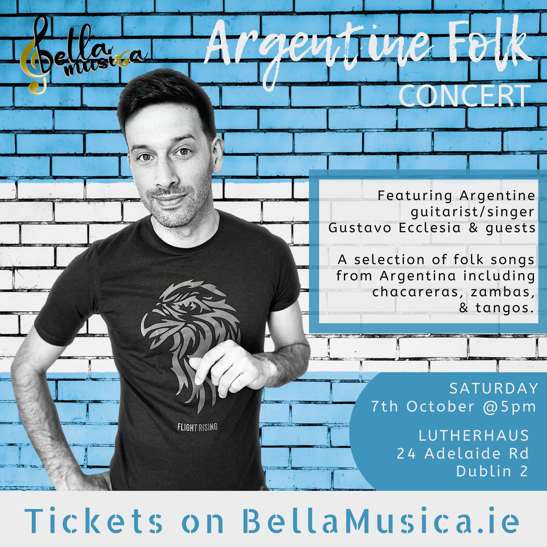 Gustavo Ecclesia to sing with Bella Musica